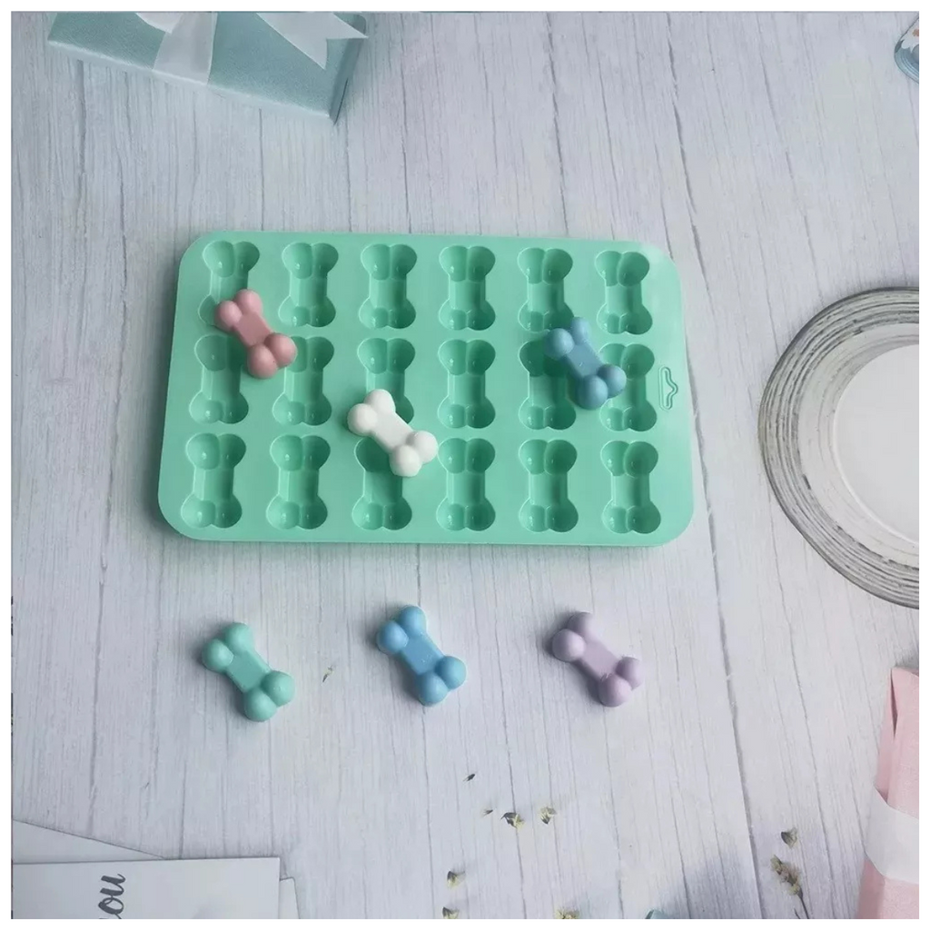 Moldes de Silicona de Forma de Huesitos.